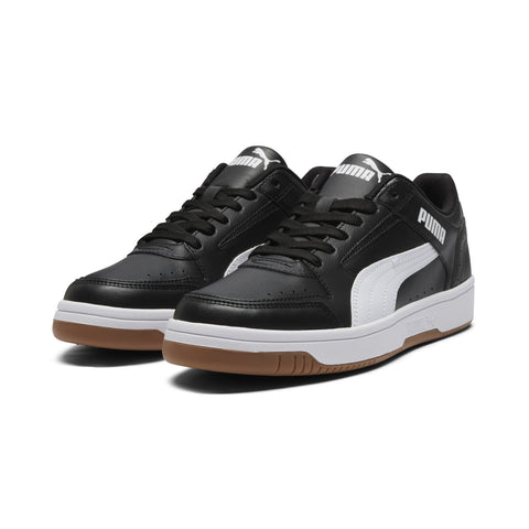 Puma Rebound Joy Low 38074735 Mens Black Leather Lifestyle Sneakers Shoes