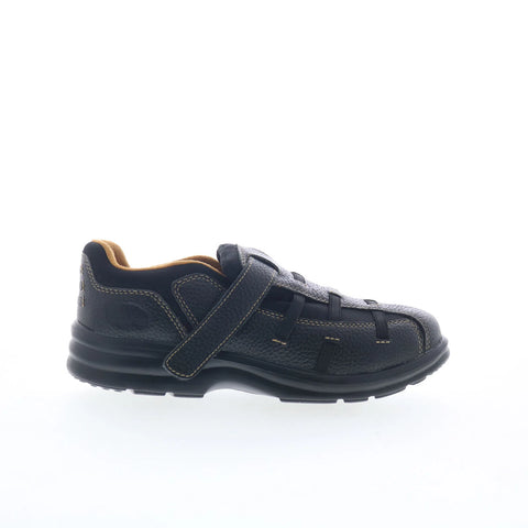 Dr. Comfort Betty 3810 Womens Black Leather Strap Athletic Walking Shoes