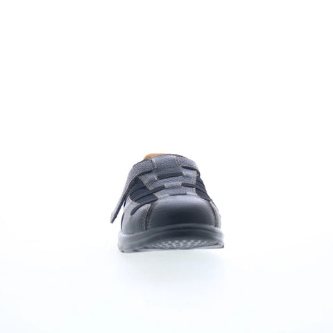 Dr. Comfort Betty 3810 Womens Black Leather Strap Athletic Walking Shoes