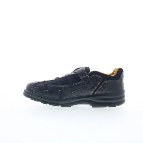Dr. Comfort Betty 3810 Womens Black Leather Strap Athletic Walking Shoes