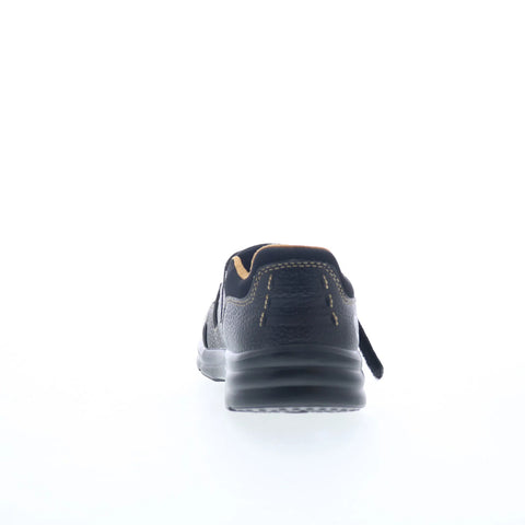 Dr. Comfort Betty 3810 Womens Black Leather Strap Athletic Walking Shoes