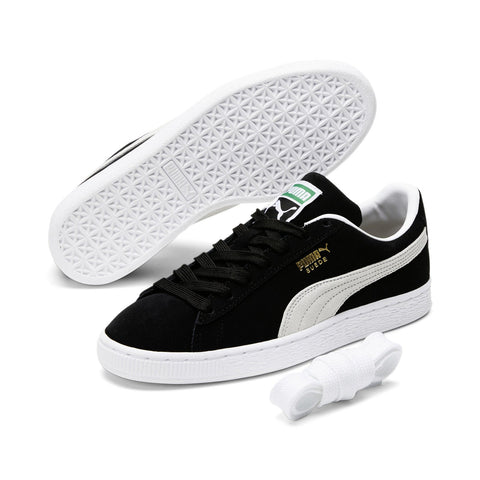 Puma Suede Classic XXI 38141001 Womens Black Suede Lifestyle Sneakers Shoes