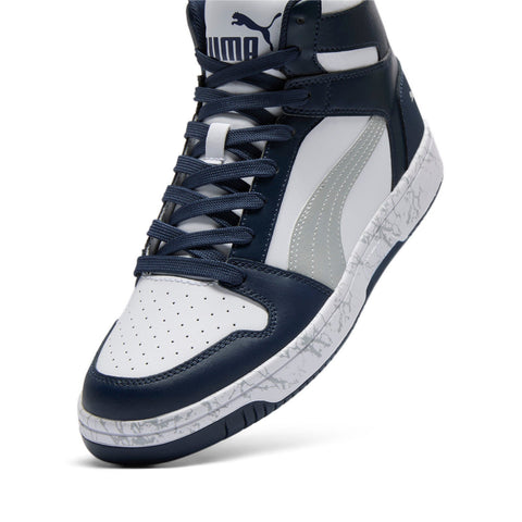 Puma Rebound Layup Atypical 38542502 Mens White Lifestyle Sneakers Shoes