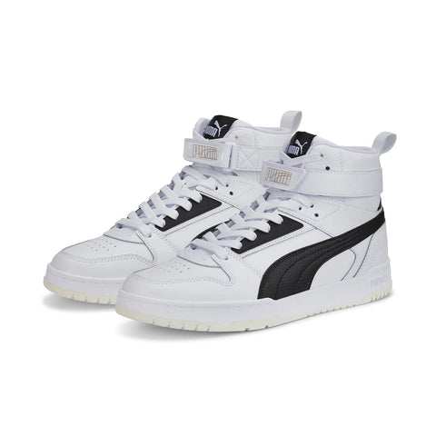 Puma RBD Game 38583901 Mens White Leather Lace Up Lifestyle Sneakers Shoes