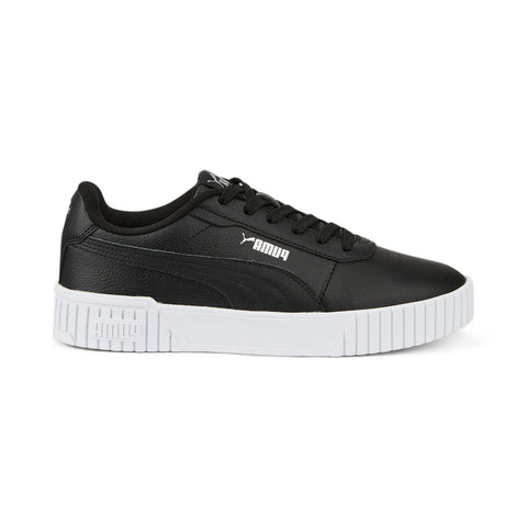Puma Carina 2.0 38584905 Womens Black Leather Lifestyle Sneakers Shoes