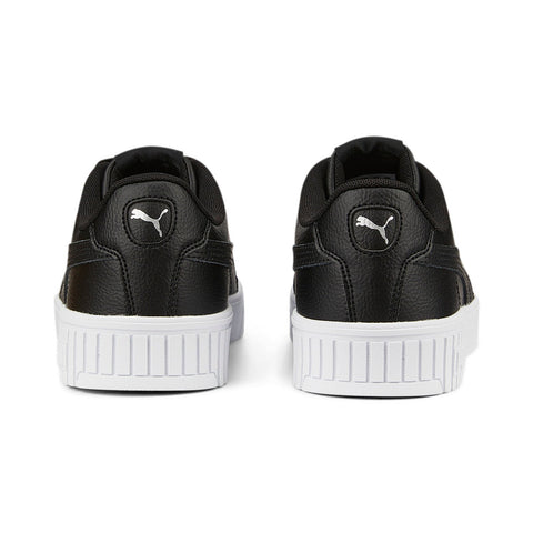 Puma Carina 2.0 38584905 Womens Black Leather Lifestyle Sneakers Shoes