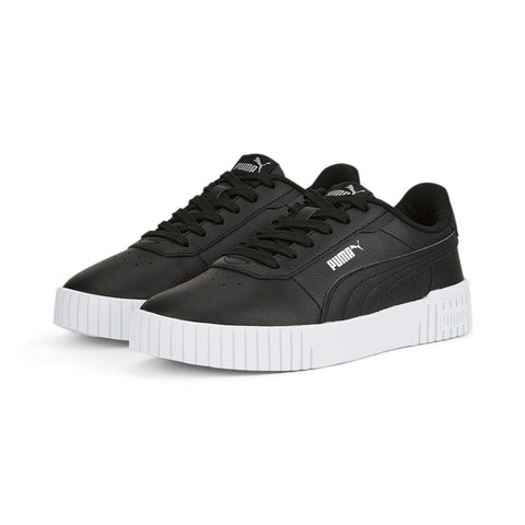 Puma Carina 2.0 38584905 Womens Black Leather Lifestyle Sneakers Shoes