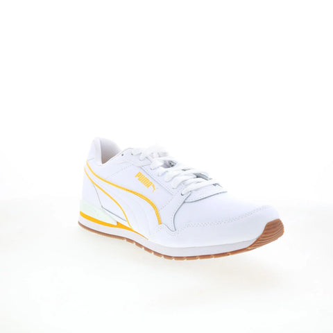Puma ST Runner V3 Bold 38812806 Mens White Leather Lifestyle Sneakers Shoes