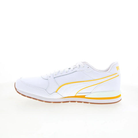 Puma ST Runner V3 Bold 38812806 Mens White Leather Lifestyle Sneakers Shoes