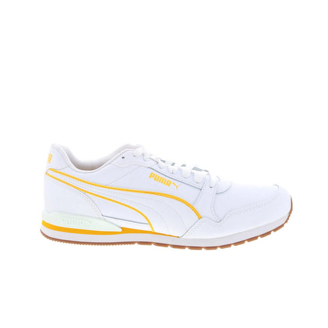 Puma ST Runner V3 Bold 38812806 Mens White Leather Lifestyle Sneakers Shoes