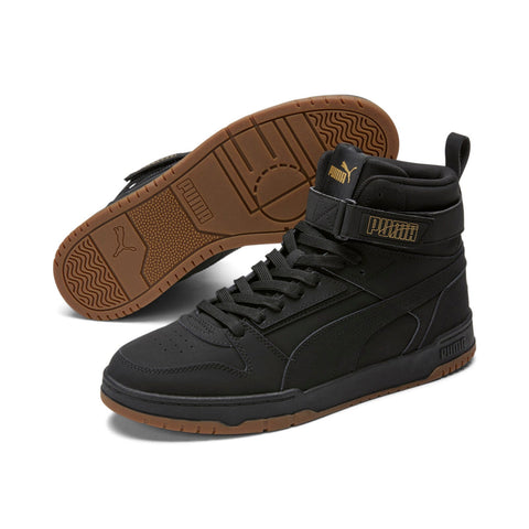 Puma RBD Game Buck 38842601 Mens Black Nubuck Lifestyle Sneakers Shoes
