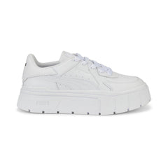 Puma Mayze Stack NU Leather 38844401 Womens White Lifestyle Sneakers Shoes