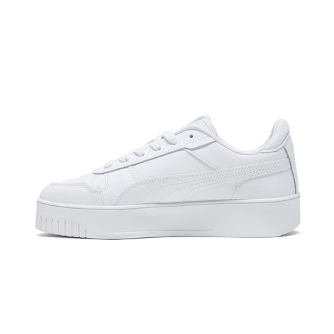 Puma Carina Street 38939001 Womens White Leather Lifestyle Sneakers Shoes