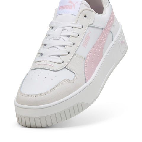 Puma Carina Street 38939046 Womens White Leather Lifestyle Sneakers Shoes