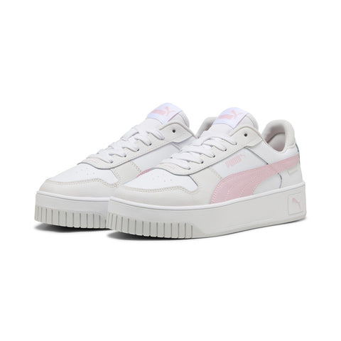 Puma Carina Street 38939046 Womens White Leather Lifestyle Sneakers Shoes