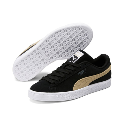 Puma Suede T7 39006702 Womens Black Suede Lifestyle Sneakers Shoes