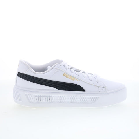 Puma Smash Platform V3 39075804 Womens White Lifestyle Sneakers Shoes