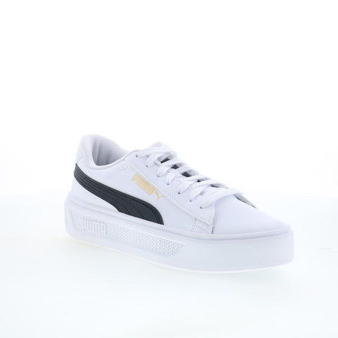 Puma Smash Platform V3 39075804 Womens White Lifestyle Sneakers Shoes