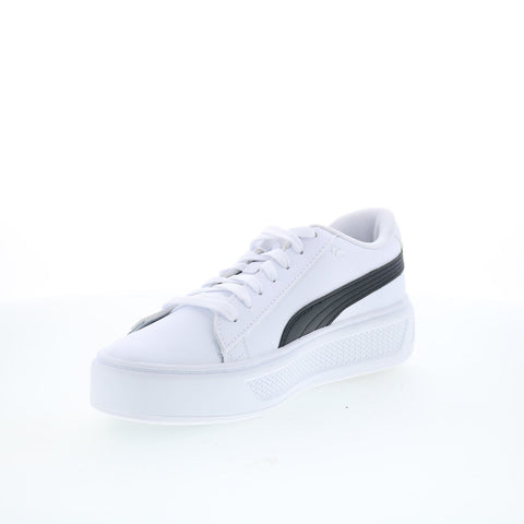 Puma Smash Platform V3 39075804 Womens White Lifestyle Sneakers Shoes