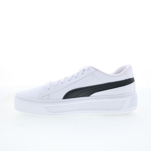 Puma Smash Platform V3 39075804 Womens White Lifestyle Sneakers Shoes