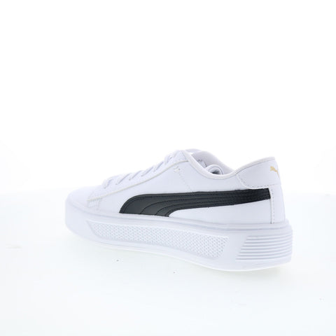 Puma Smash Platform V3 39075804 Womens White Lifestyle Sneakers Shoes