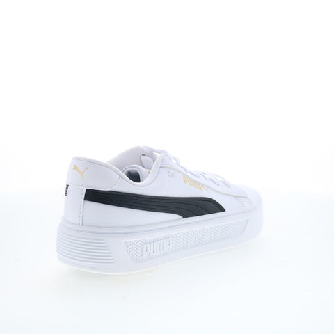 Puma Smash Platform V3 39075804 Womens White Lifestyle Sneakers Shoes