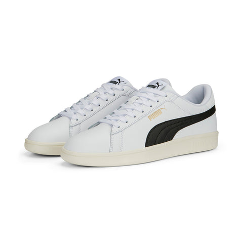 Puma Smash 3.0 L 39098703 Mens White Leather Lifestyle Sneakers Shoes