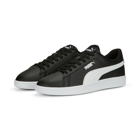 Puma Smash 3.0 L 39098704 Mens Black Leather Lifestyle Sneakers Shoes