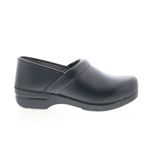 Dansko Pro XP 2.0 3912-000200 Womens Black Leather Clogs Flats Shoes