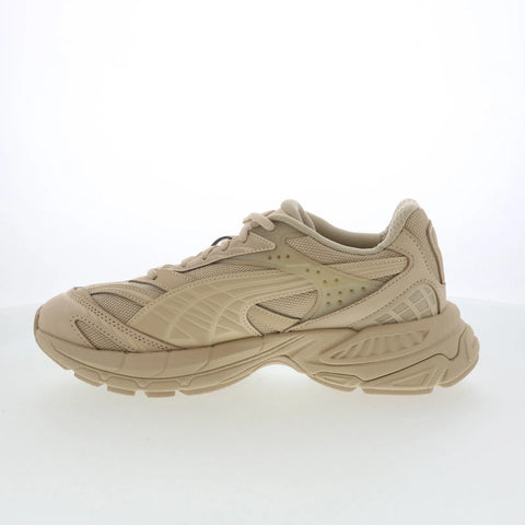 Puma Velophasis PRM 39196402 Mens Beige Leather Lifestyle Sneakers Shoes