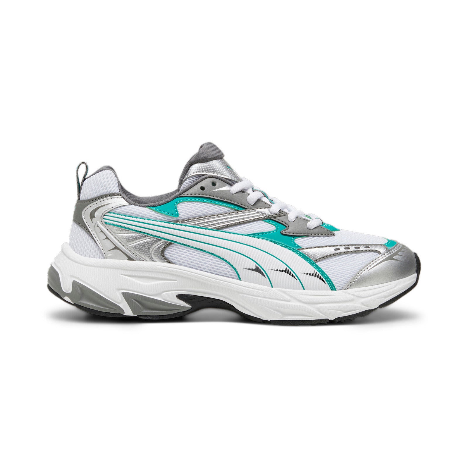 Puma Morphic 39272412 Mens White Mesh Lace Up Lifestyle 