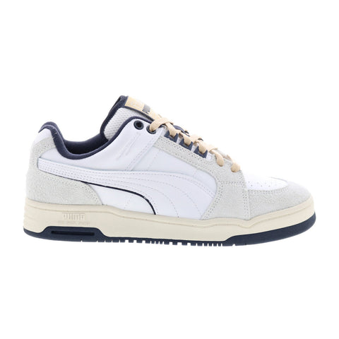 Puma Slipstream LO Service Line Mens White Leather Lifestyle Sneakers Shoes