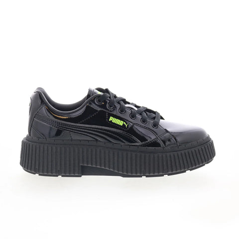 Puma Dinara Gloss Wins 39323201 Womens Black Leather Lifestyle Sneakers Shoes