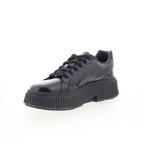 Puma Dinara Gloss Wins 39323201 Womens Black Leather Lifestyle Sneakers Shoes