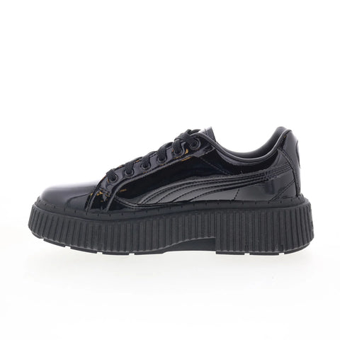 Puma Dinara Gloss Wins 39323201 Womens Black Leather Lifestyle Sneakers Shoes