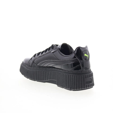 Puma Dinara Gloss Wins 39323201 Womens Black Leather Lifestyle Sneakers Shoes