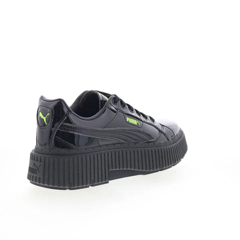 Puma Dinara Gloss Wins 39323201 Womens Black Leather Lifestyle Sneakers Shoes