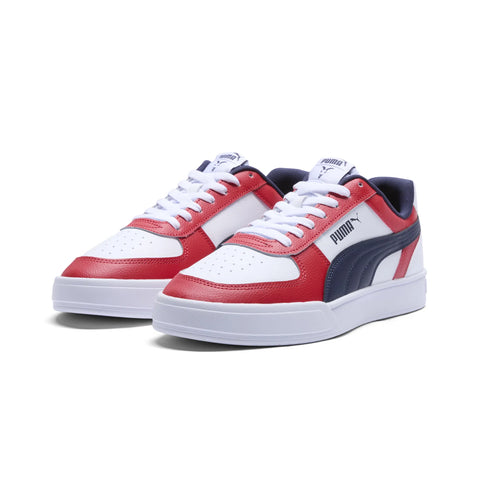 Puma Caven Chivas 39388101 Mens White Leather Lifestyle Sneakers Shoes