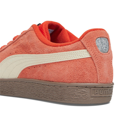 Puma Suede NT Now & Then 39405701 Mens Orange Suede Lifestyle Sneakers Shoes