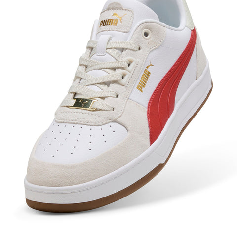 Puma Caven 2.0 LUX SD 39508007 Mens White Suede Lifestyle Sneakers Shoes