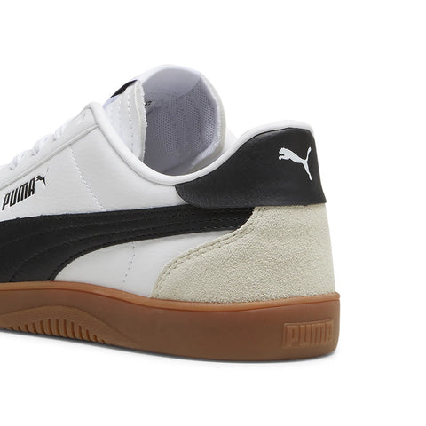 Puma Club 5V5 SD 39510404 Mens White Leather Lifestyle Sneakers Shoes