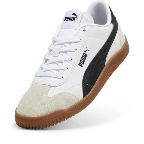 Puma Club 5V5 SD 39510404 Mens White Leather Lifestyle Sneakers Shoes