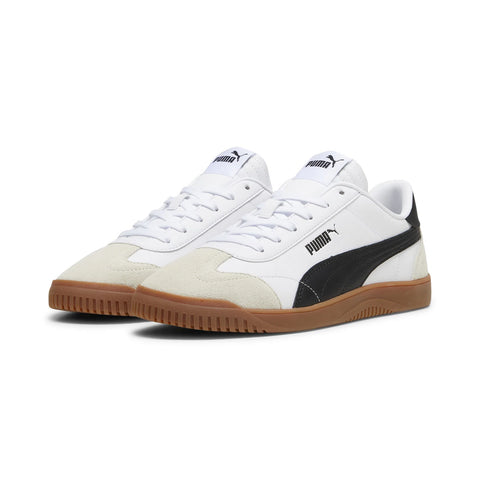 Puma Club 5V5 SD 39510404 Mens White Leather Lifestyle Sneakers Shoes
