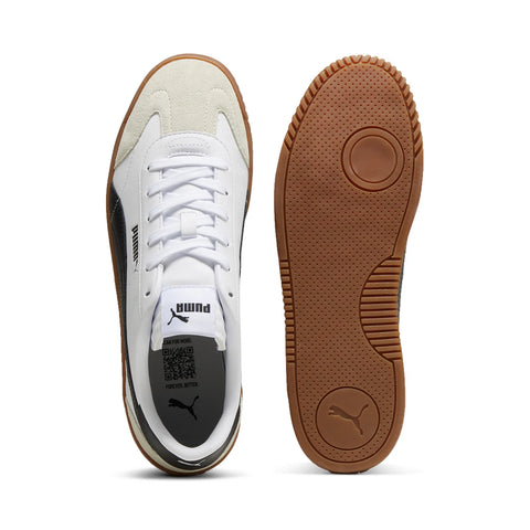 Puma Club 5V5 SD 39510404 Mens White Leather Lifestyle Sneakers Shoes
