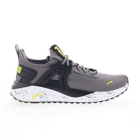 Puma Pacer 23 Speed Splat 39512801 Mens Gray Mesh Lifestyle Sneakers Shoes