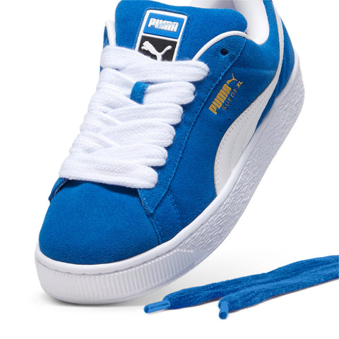 Puma Suede XL 39520501 Mens Blue Suede Lace Up Lifestyle Sneakers Shoes