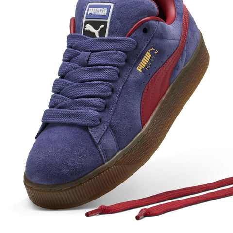 Puma Suede XL 39520550 Mens Purple Suede Lace Up Lifestyle Sneakers Shoes