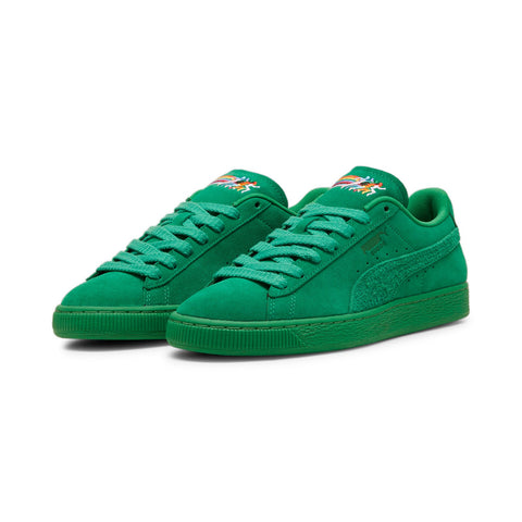 Puma Suede Love Marathon 39583002 Mens Green Suede Lifestyle Sneakers Shoes