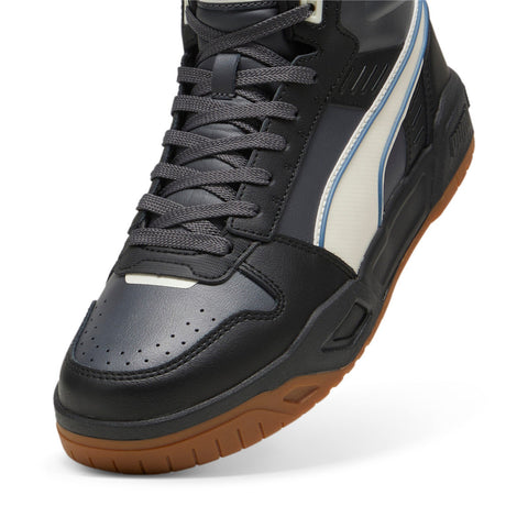 Puma RBD Tech Mid 39614807 Mens Black Leather Lifestyle Sneakers Shoes