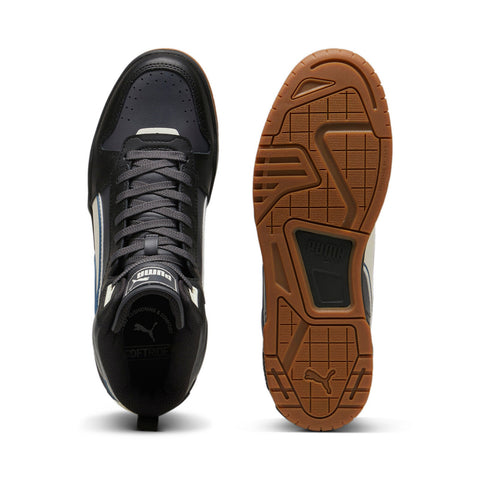 Puma RBD Tech Mid 39614807 Mens Black Leather Lifestyle Sneakers Shoes